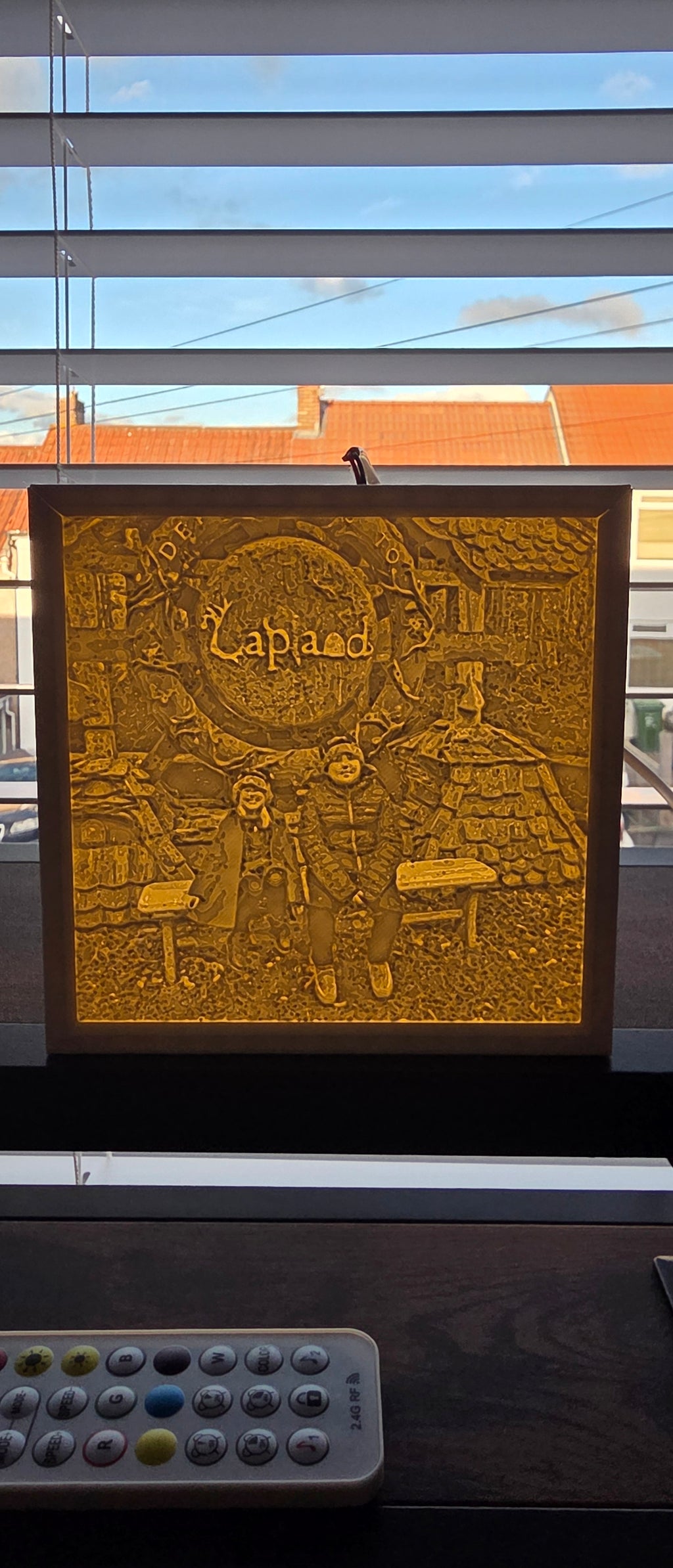 Personalised 3D Printed Lithophane Photo Box – USB Powered LED Light | Custom Photo Memory Light