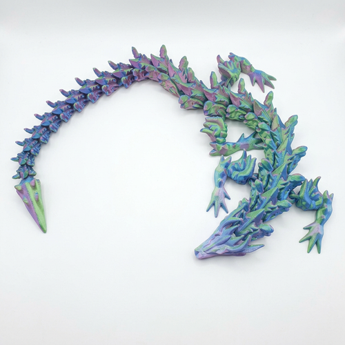 Crystal dragon overhead view