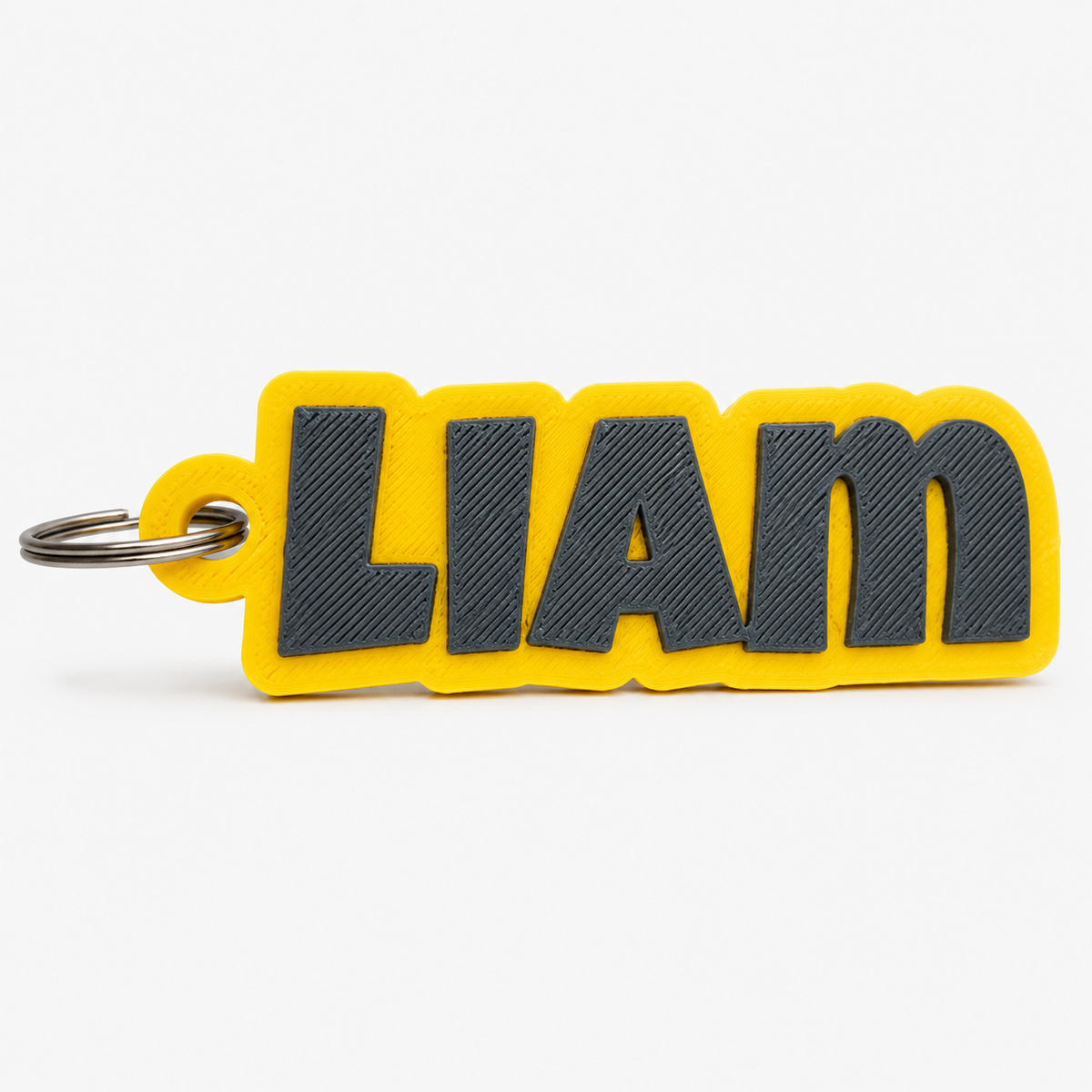 Personalised 3D Printed Name Keyring – Custom Name Keychain – Unique Gift for Kids & Adults – Personalised Bag Charm